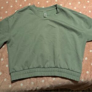 Yogalicious Sage Green Cropped Sweatshirt